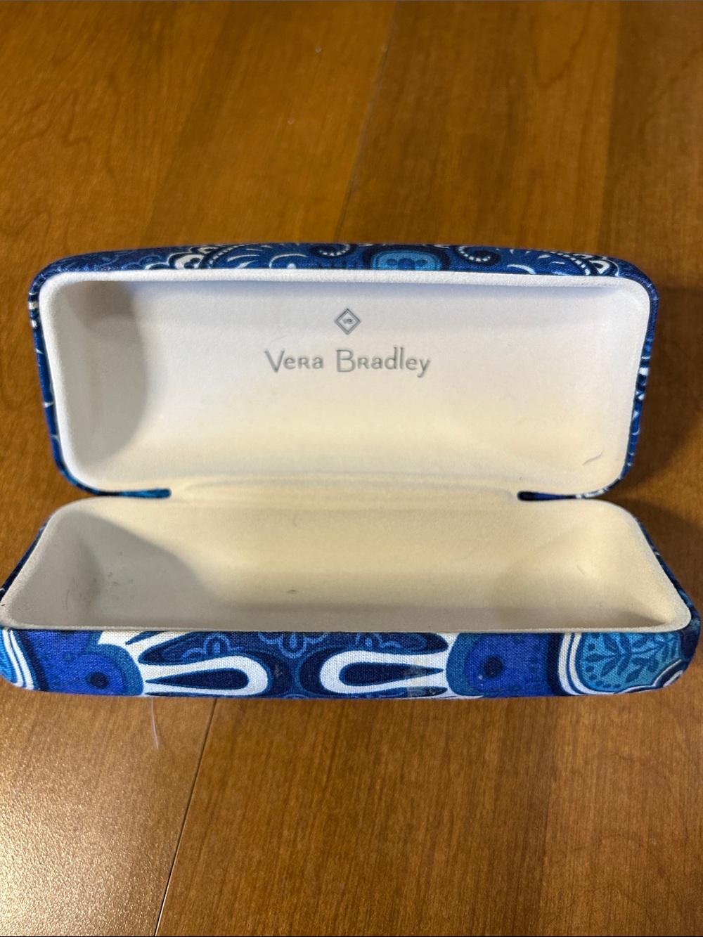 Vera Bradley Blue Paisley Hard Eyeglass Case